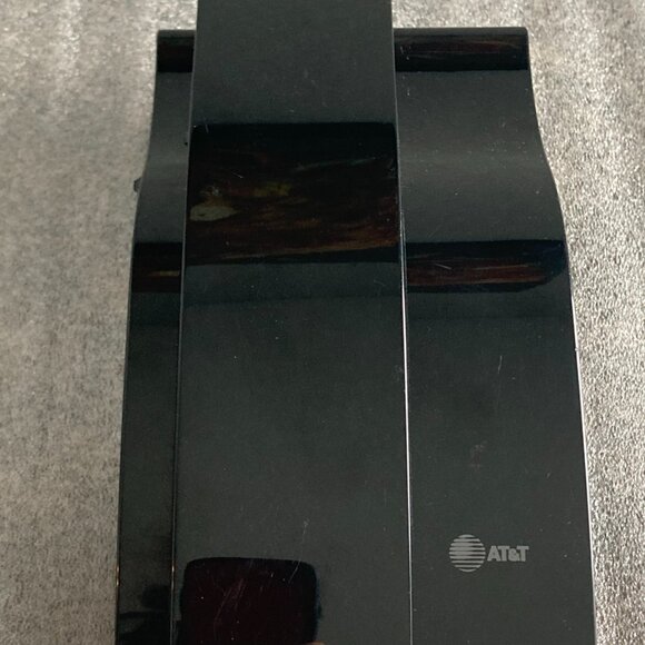 Rare AT&T ~ Model 9500 4M~Landline Vintage Phone Curved-Black Miami Vice Look - Picture 2 of 10